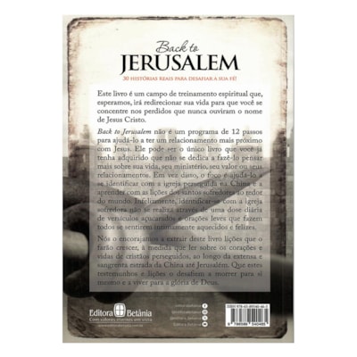 Segunda imagem do produto Back to Jerusalem | Eugene Bach
