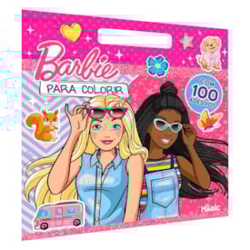 Barbie | Livro de Colorir Com Alça e 100 Adesivos