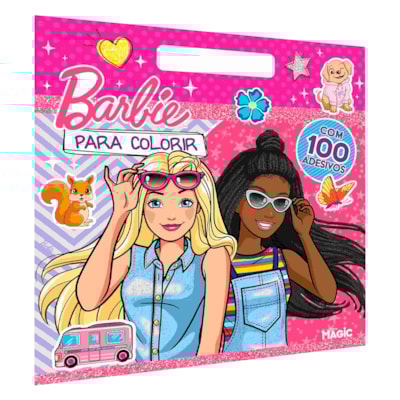 Barbie | Livro de Colorir Com Alça e 100 Adesivos