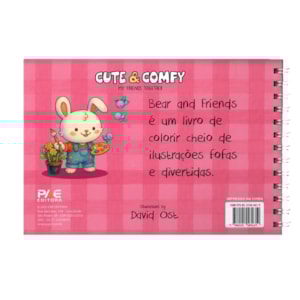 Segunda imagem do produto Bear e Friends | Livro de Colorir | Capa Rosa