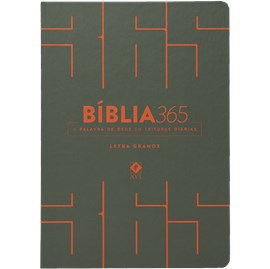 Bíblia 365 Cinza | NVT | Letra Grande | Capa Dura