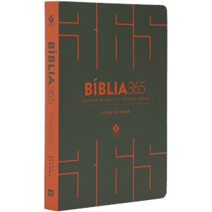 Bíblia 365 Cinza | NVT | Letra Grande | Capa Dura