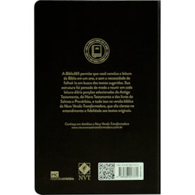 Segunda imagem do produto Bíblia 365 Clássica | NVT | Letra Normal | Capa Dura