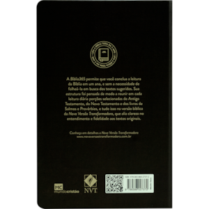 Segunda imagem do produto Bíblia 365 Clássica | NVT | Letra Normal | Capa Dura