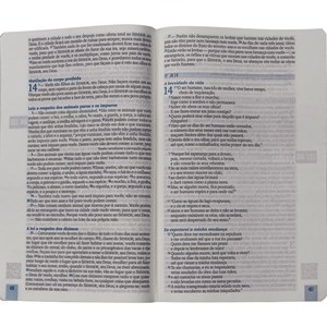 Bíblia 365 Dia e Noite | NAA | Letra Normal | Capa Dura Azul