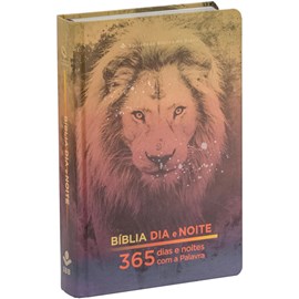 Bíblia 365 Dia e Noite | NAA | Letra Normal | Capa Dura Leão