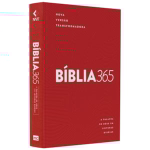 Bíblia 365 Standard Vermelha | NVT | Letra Grande | Capa Dura