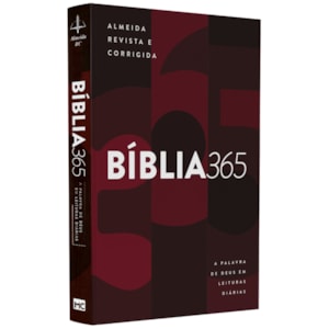 Bíblia 365 Vermelha | ARC | Letra Grande | Capa Brochura