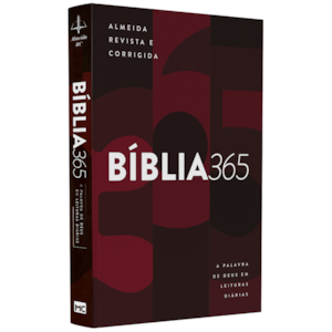 Segunda imagem do produto Bíblia 365 Vermelha | ARC | Letra Grande | Capa Brochura