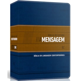 Bíblia A Mensagem de Estudo | Letra Normal | Azul