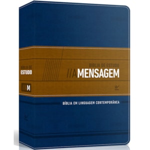 Bíblia A Mensagem de Estudo | Letra Normal | Azul