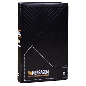 Bíblia A Mensagem |  Letra Gigante | Capa Luxo Preta