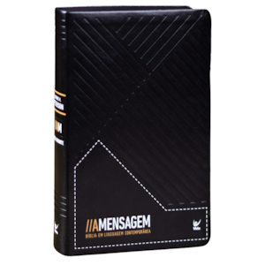 Bíblia A Mensagem |  Letra Gigante | Capa Luxo Preta