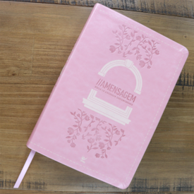Segunda imagem do produto Bíblia A Mensagem | Letra Gigante | Capa Luxo Rosa Floral