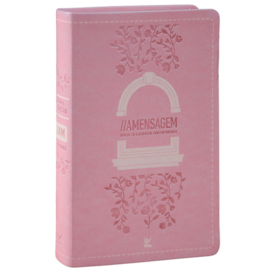 Bíblia A Mensagem | Letra Gigante | Capa Luxo Rosa Floral