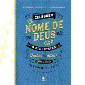 Bíblia A Mensagem | Letra Normal | Capa Filipenses 4.4 |  Brochura