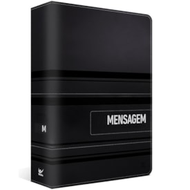Bíblia A Mensagem | Letra Normal | Capa Luxo Preta