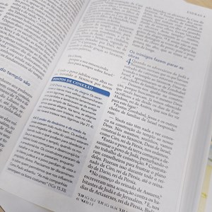 Bíblia Além do Sofrimento | NAA | Letra Normal | Azul