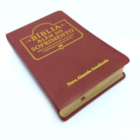 Segunda imagem do produto Bíblia Além do Sofrimento | NAA | Letra Normal | Vinho