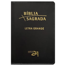 Bíblia Almeida Século 21 | A21 | Letra Grande | Capa Luxo Preta
