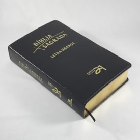 Segunda imagem do produto Bíblia Almeida Século 21 | A21 | Letra Grande | Capa Luxo Preta