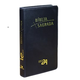 Bíblia Almeida Século 21 | A21 | Letra Normal | Capa Luxo Preta C/ Referências Cruzadas