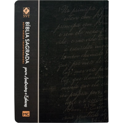 Segunda imagem do produto Bíblia Anotações e Esboços Preta | NVT | Letra Grande | Capa Dura