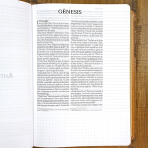 Segunda imagem do produto Bíblia Anote Castanho | NVI | Letra Grande | Com Espaço Para Anotações