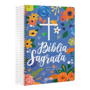 Bíblia Anote Espiral Céu Azul | NVI | Letra Normal | Com Espaço para Anotações