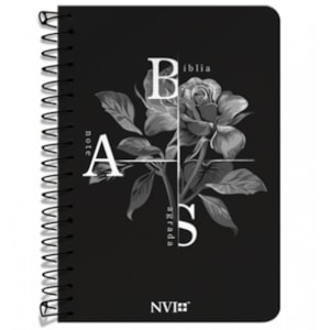 Bíblia Anote Espiral Flor de Inverno | NVI | Letra Normal | Com Espaço Para Anotações