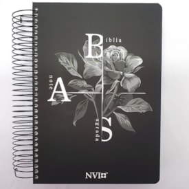 Segunda imagem do produto Bíblia Anote Espiral Flor de Inverno | NVI | Letra Normal | Com Espaço Para Anotações