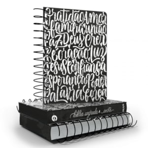 Segunda imagem do produto Bíblia Anote Espiral Palavras de Amor | NVI | Letra Normal | Com Espaço Para Anotações