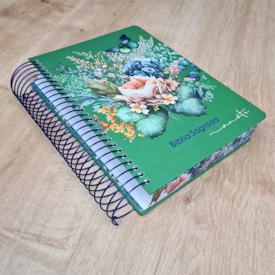 Segunda imagem do produto Bíblia Anote Espiral Pluma leve | NVI | Letra Grande | Com Espaço Para Anotações