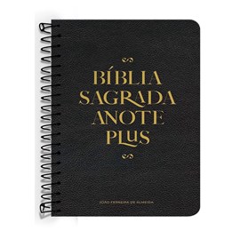 Bíblia Anote Espiral Plus | ARC | Letra Maior | Capa Dura Preta
