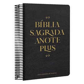 Bíblia Anote Espiral Plus | ARC | Letra Maior | Capa Dura Preta