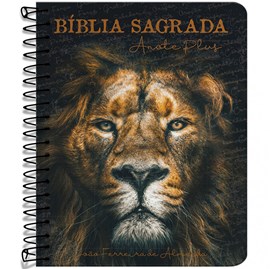 Bíblia Anote Espiral Plus Leão de Judá | ARC | Letra Maior | Capa Dura