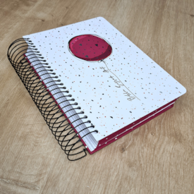 Segunda imagem do produto Bíblia Anote Espiral Suspiro de Céu | NVI | Letra Grande | Com Espaço Para Anotações