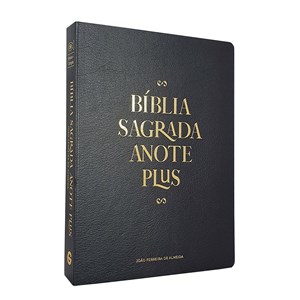 Bíblia Anote Plus | ARC | Letra Maior | Capa Semi-Luxo Preta