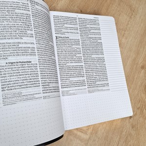 Bíblia Anote Preta | NVI | Letra Grande | Com Espaço Para Anotações