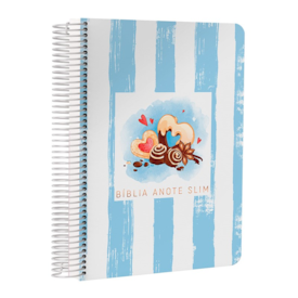 Bíblia Anote Slim | NVT | Capa Espiral Chocolate