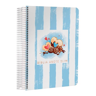 Bíblia Anote Slim | NVT | Capa Espiral Chocolate