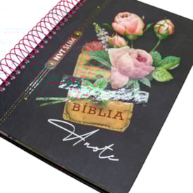 Segunda imagem do produto Bíblia Anote Slim | NVT | Capa Espiral Jeans Black