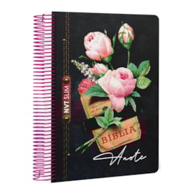 Bíblia Anote Slim | NVT | Capa Espiral Jeans Black