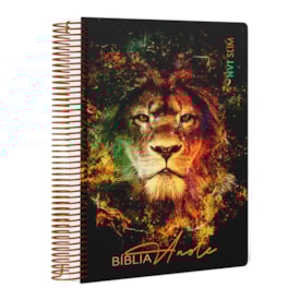 Bíblia Anote Slim | NVT | Capa Espiral Leão Fire