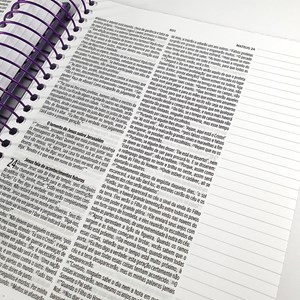 Bíblia Anote Slim Very Peri | NVT | Letra Normal | Com Espaço Para Anotações