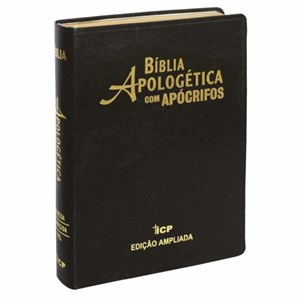 Bíblia Apologética com Apócrifos Preta | Capa Luxo