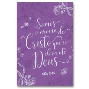 Segunda imagem do produto Bíblia Aroma de Cristo | NVT Letra Grande | Capa Soft Touch Lilás