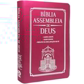 Bíblia Assembleia de Deus | ARC | Pink Fúcsia Capa Igreja