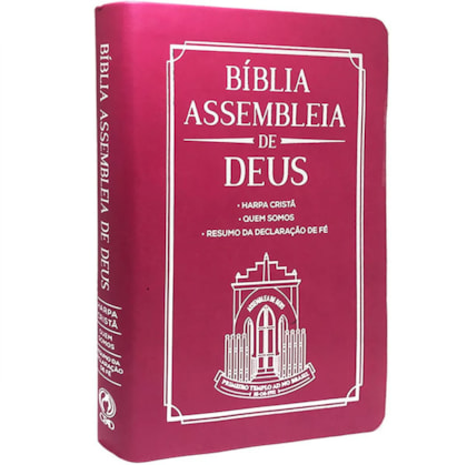 Bíblia Assembleia de Deus | ARC | Pink Fúcsia Capa Igreja