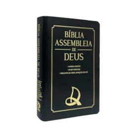 Segunda imagem do produto Bíblia Assembleia de Deus | ARC | Preta | Capa Logo AD